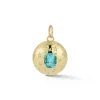 Anniversary Blue Tourmaline and Diamond Pendant