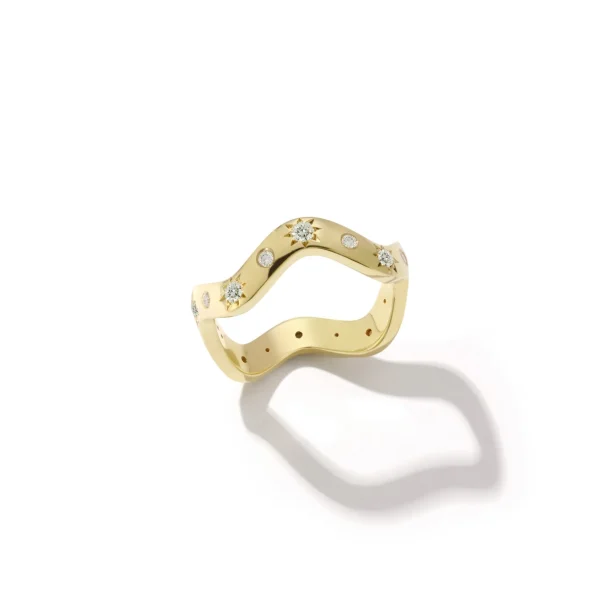 Anniversary Diamond Wave Ring