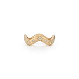 Anniversary Diamond Wave Ring