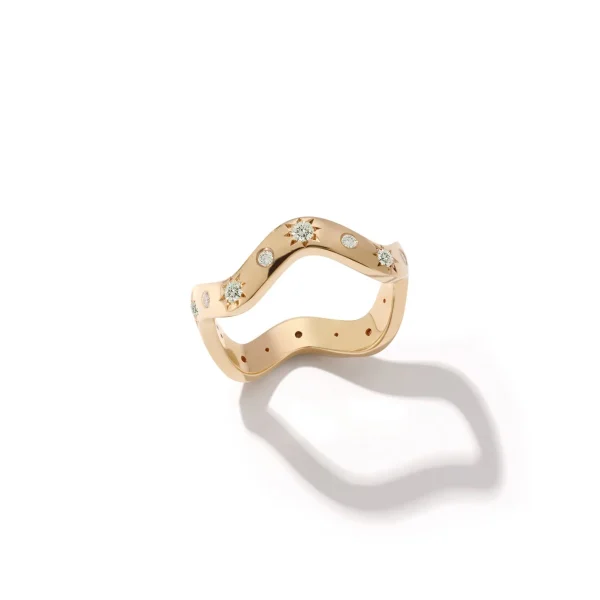 Anniversary Diamond Wave Ring