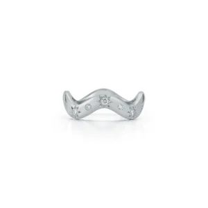 Anniversary Diamond Wave Ring