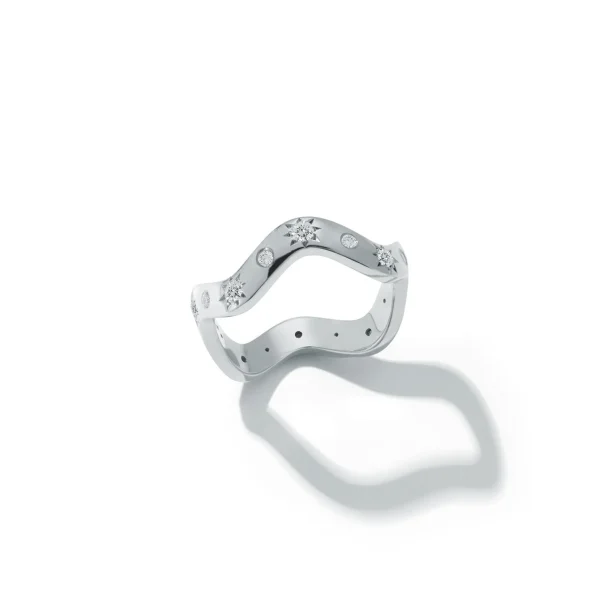 Anniversary Diamond Wave Ring