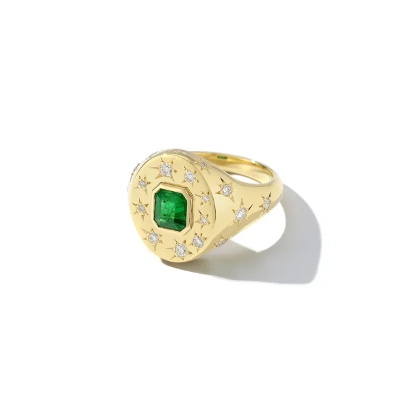 Anniversary Emerald Signet Ring