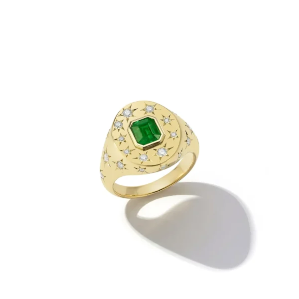 Anniversary Emerald Signet Ring