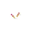 Anniversary Magenta Multicolor Sapphire Studs