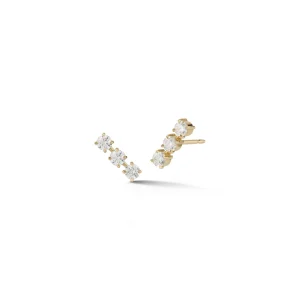 Anniversary Triple Diamond Studs