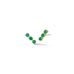 Anniversary Triple Emerald Studs