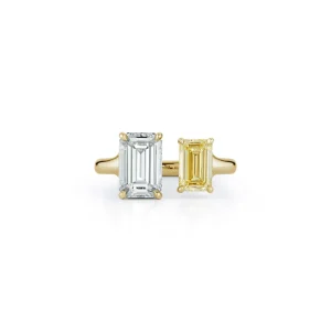 Bespoke Canary Diamond Open Ring