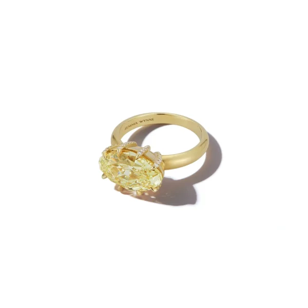 Bespoke Canary Marquise Diamond Ring