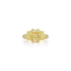 Bespoke Canary Marquise Diamond Ring