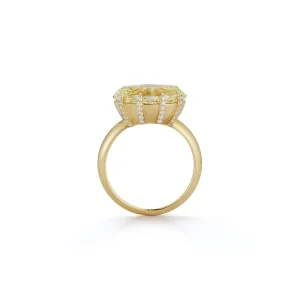 Bespoke Canary Marquise Diamond Ring