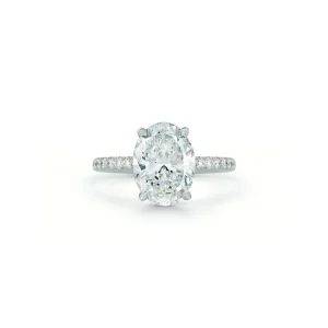 Bespoke Diamond Oval Solitaire Engagement Ring