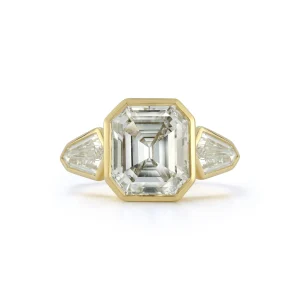 Bespoke Emerald Cut Diamond "Autumn" Ring