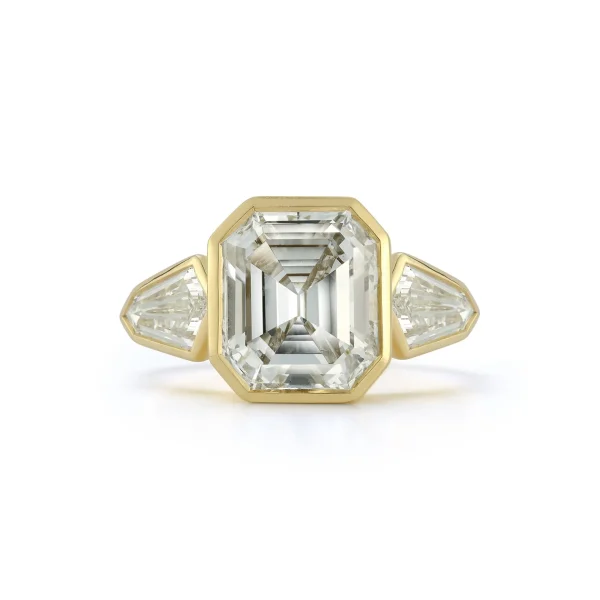 Bespoke Emerald Cut Diamond "Autumn" Ring