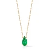 Bespoke Emerald Pear Necklace