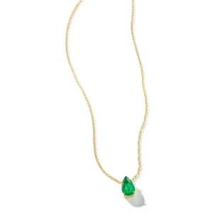 Bespoke Emerald Pear Necklace