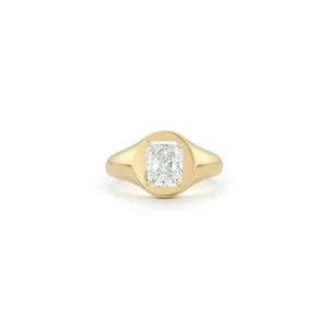 Bespoke Radiant Diamond Signet Ring