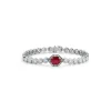 Bespoke Ruby and Diamond Tennis Bracelet