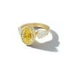 Bespoke Yellow Diamond Oval "Autumn" Ring