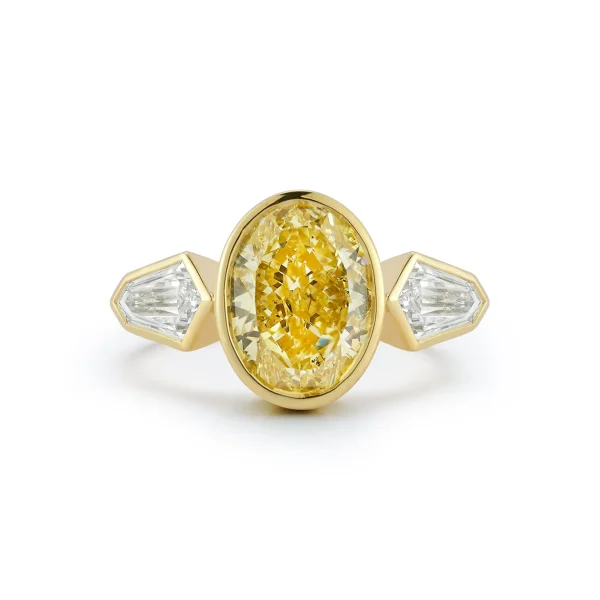 Bespoke Yellow Diamond Oval "Autumn" Ring