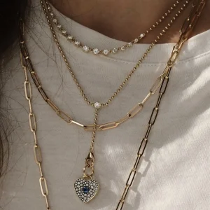 Connexion Chain No. 10 Y Necklace with Diamond