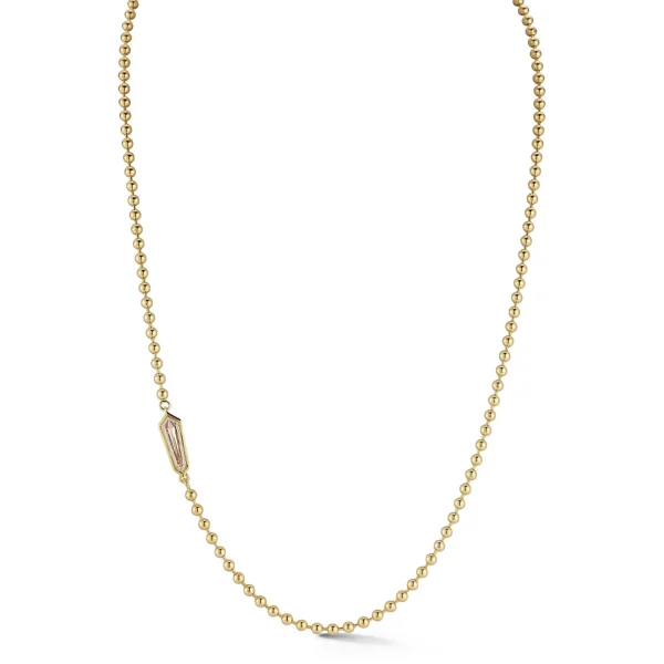 Connexion Champagne Diamond Shield Necklace