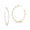 Connexion Classic Large Diamond Hoops