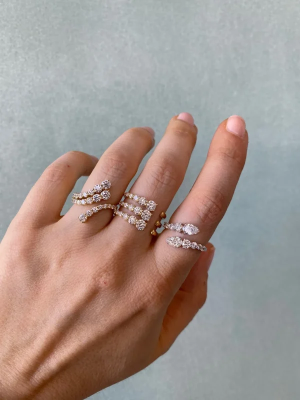 Connexion Diamond Bypass Ring