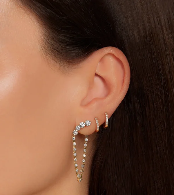 Connexion Diamond Loop Earrings