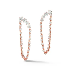 Connexion Diamond Loop Earrings