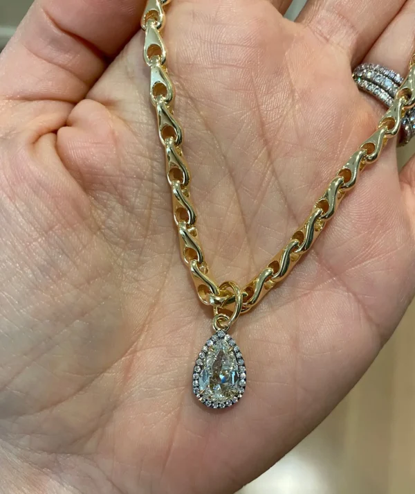 Connexion Diamond Pear Charm