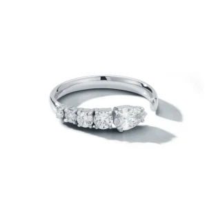 Connexion Diamond Pear Open Ring