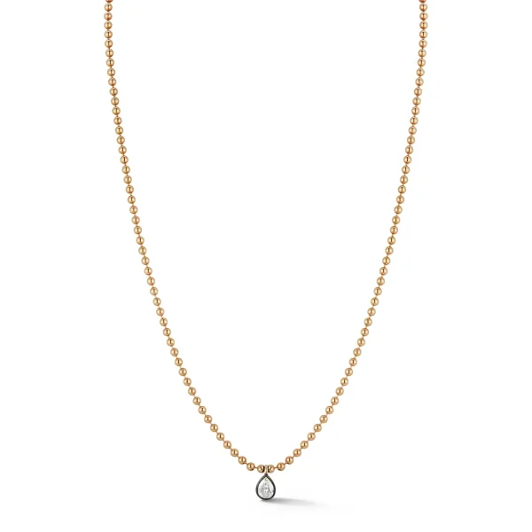 Connexion Diamond Pear Solitaire Necklace