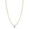 Connexion Diamond Solitaire Trillion Necklace