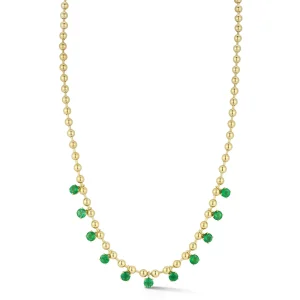 Connexion Emerald Fringe Necklace