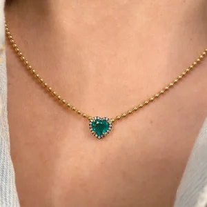 Connexion Emerald Heart Necklace