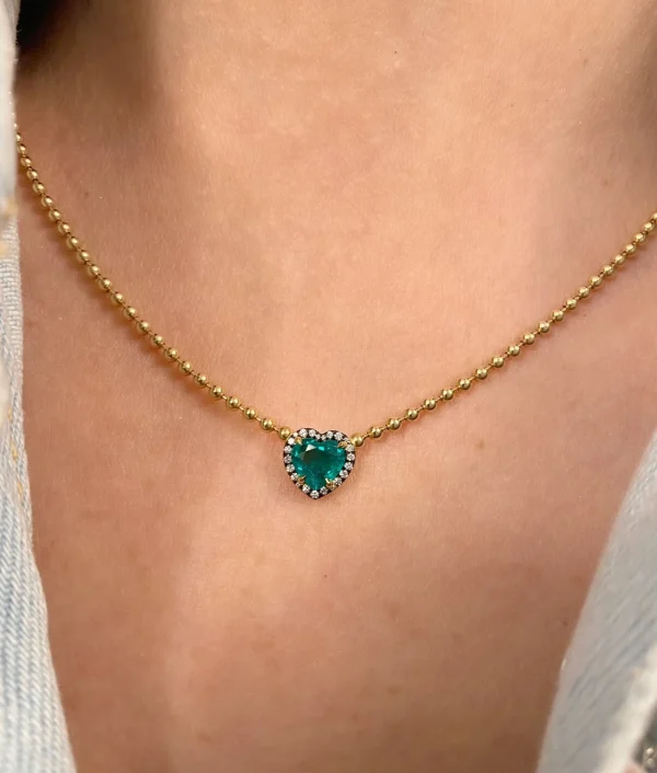 Connexion Emerald Heart Necklace