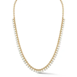 Connexion Graduating Diamond Fringe Necklace