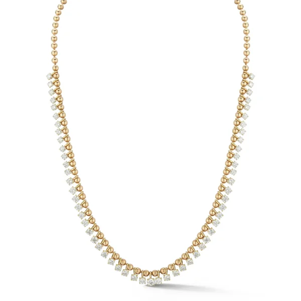 Connexion Graduating Diamond Fringe Necklace