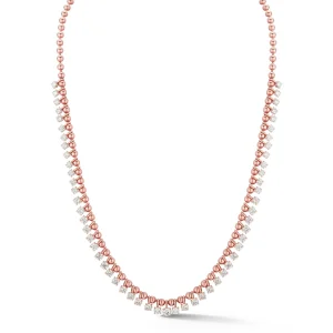 Connexion Graduating Diamond Fringe Necklace