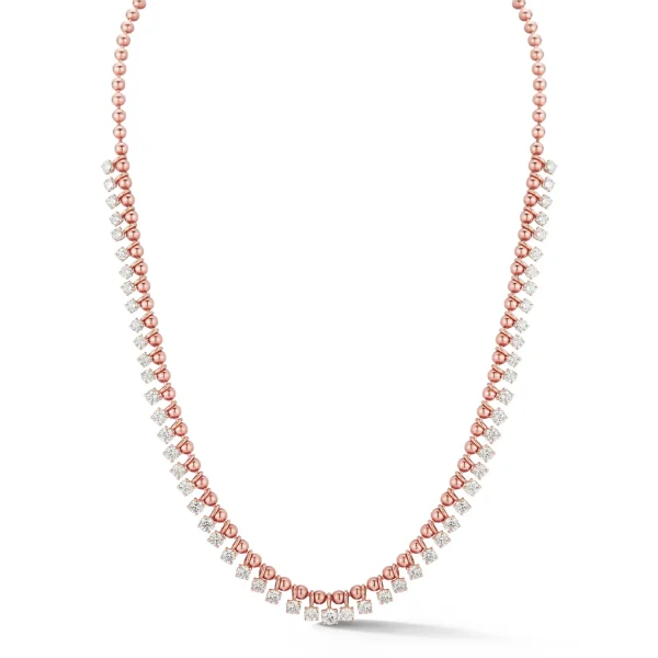 Connexion Graduating Diamond Fringe Necklace