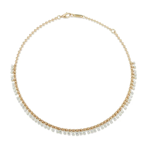 Connexion Graduating Diamond Fringe Necklace