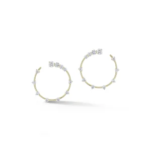 Connexion Medium Diamond Coil Hoops