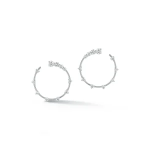 Connexion Medium Diamond Coil Hoops