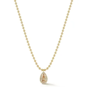 Connexion Necklace with Nude Diamond Pear