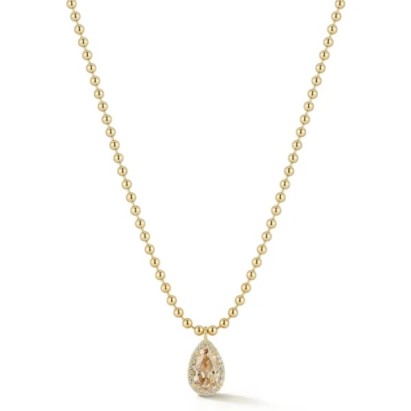 Connexion Necklace with Nude Diamond Pear