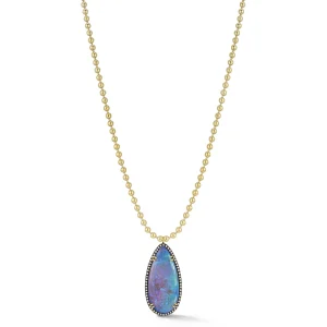 Connexion Opal and Pave Diamond Necklace