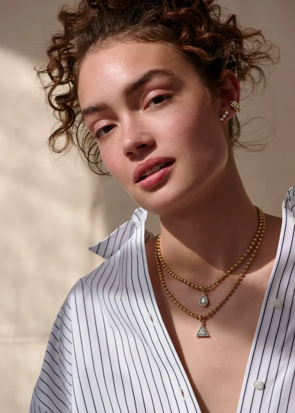 Connexion Pave Diamond Pear Pendant