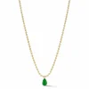 Connexion Small Emerald Pear Necklace