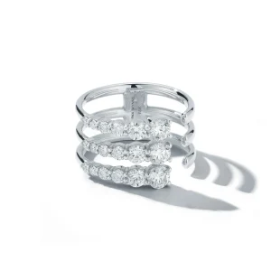 Connexion Triple Band Diamond Open Ring